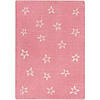 Joy carpets shine on 5'4" x 7'8" area rug in color blush Image 1