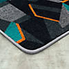 Joy Carpets Stealth 5'4" x 7'8" Area Rug In Color Teal Image 1