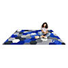 Joy Carpets Team Up 5'4" x 7'8" Area Rug In Color Blue Image 1