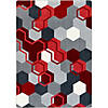 Joy Carpets Team Up 7'8" X 10'9" Area Rug In Color Red Image 1