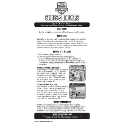 Jr. Ranger - Slides &amp; Ladders Board Game Image 3