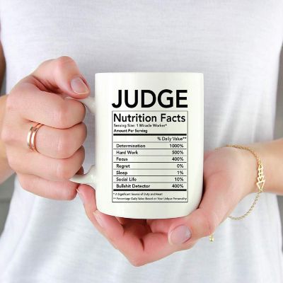 Judge Nutritional Facts Coffee Mug Image 1