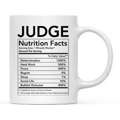 Judge Nutritional Facts Coffee Mug Image 2