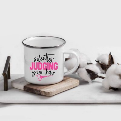 Judging Your Hair 11oz Campfire Mug Image 1