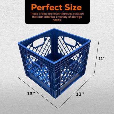 Juggernaut Storage: Milk Crate: 16 Qt - Blue - Multi-Purpose Storage Image 2