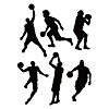 Jumbo Basketball Cutouts - 6 Pc. Image 1