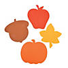 Jumbo Fall Shapes - 24 Pc. Image 1