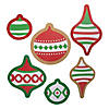 Jumbo Glitter Christmas Ornament Cutouts - 6 Pc. Image 1