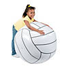Jumbo Inflatable 30" Classic White Vinyl Volleyball Image 1