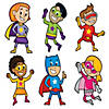 Jumbo Superhero Cutouts - 24 Pc. Image 2