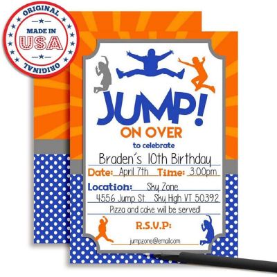 Jump Zone Invitations 40pc. by AmandaCreation Image 1