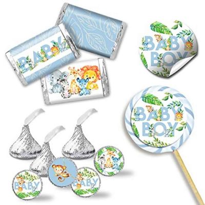 Jungle Animals Blue Sticker Bundle 429pc. by AmandaCreation Image 1