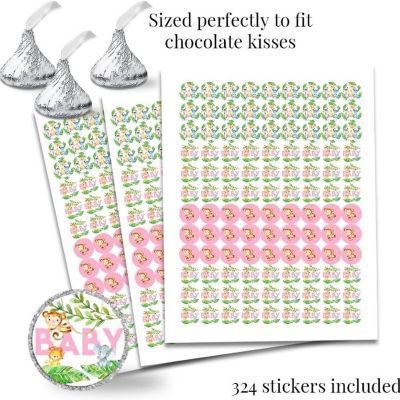 Jungle Animals Pink Sticker Bundle 429pc. by AmandaCreation Image 2