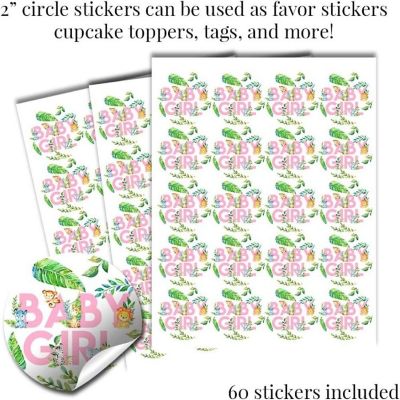 Jungle Animals Pink Sticker Bundle 429pc. by AmandaCreation Image 3