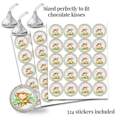 Jungle Monkeys Blue Sticker Bundle 429pc. by AmandaCreation Image 1