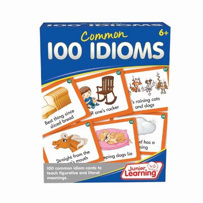 Junior Learning 100 Common Idioms Educational Activity Cards Image 1