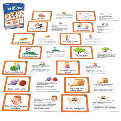Junior Learning 100 Common Idioms Educational Activity Cards Image 2