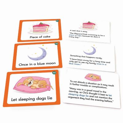 Junior Learning 100 Common Idioms Educational Activity Cards Image 3