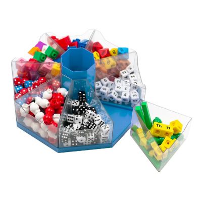Junior Learning: Classroom Caddie - Blue - 360&amp;#176; Spinning Organizer, 8 Trays Image 3
