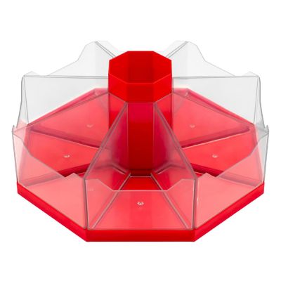 Junior Learning: Classroom Caddie - Red - 360&amp;#176; Spinning Organizer, 8 Trays Image 1