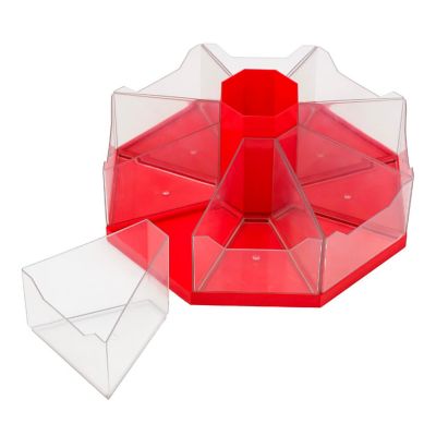 Junior Learning: Classroom Caddie - Red - 360&amp;#176; Spinning Organizer, 8 Trays Image 2