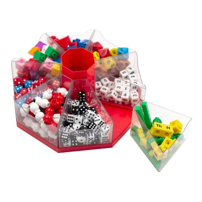 Junior Learning: Classroom Caddie - Red - 360&amp;#176; Spinning Organizer, 8 Trays Image 3