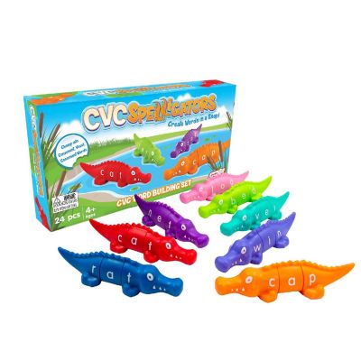 Junior Learning: Cvc Spelligators - 24Pcs Word Building Set, Snap &amp; Create Words Image 1