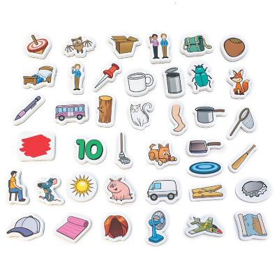 Junior Learning Rainbow Cvc Objects Magnetic Foam Set, 40 Pieces, Ages 4-5 Image 1