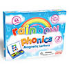 Junior Learning Rainbow Phonics Magnetic Letters, 85 Pieces Image 1