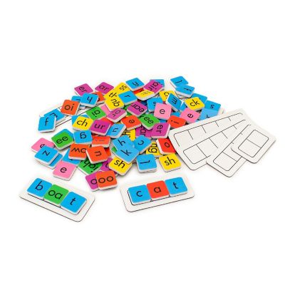 Junior Learning Rainbow Phonics Tiles with Built-in Magnetic Board Multi Image 3