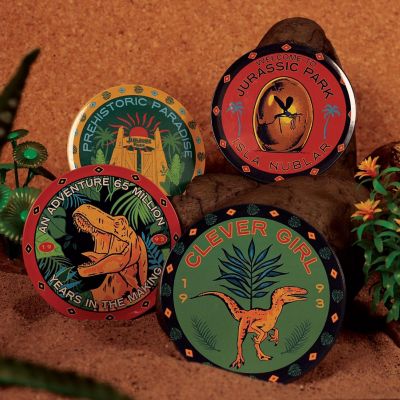 Jurassic Park 4-Piece Printed Drink Coaster Set Image 2