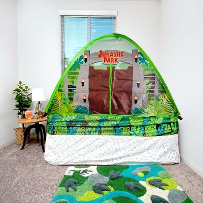 Jurassic Park Gates Indoor Bed Tent Pop-Up Canopy  72 x 36 x 41 Inches Image 2