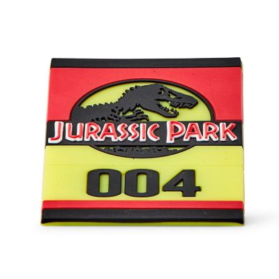 Jurassic Park Tour Vehicle Tag Plastic Magnet 3 Inches Image 3