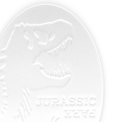 Jurassic Park Tyrannosaurus Rex Logo Heavy Duty Ceramic Coaster  4 Inches Round Image 2