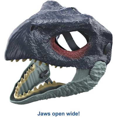Jurassic World Dominion Therizinosaurus Dinosaur Mask with Opening Jaw, Costume Image 1