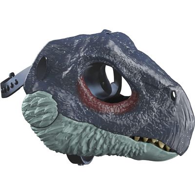 Jurassic World Dominion Therizinosaurus Dinosaur Mask with Opening Jaw, Costume Image 2