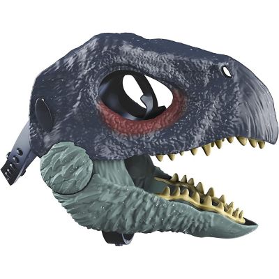 Jurassic World Dominion Therizinosaurus Dinosaur Mask with Opening Jaw, Costume Image 3