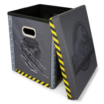 Jurassic World Foldable Storage Bin Cube Organizer with Lid  15 Inches Image 1