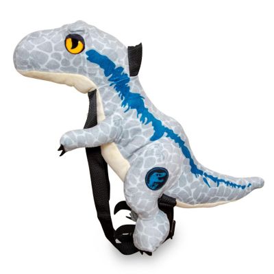 Jurassic World Velociraptor Blue 17-Inch Plush Backpack Image 1