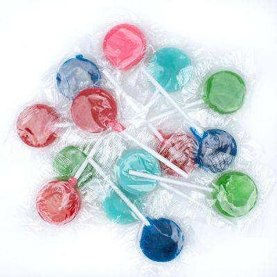 Just Candy Assorted Flat Lollipops Image 1