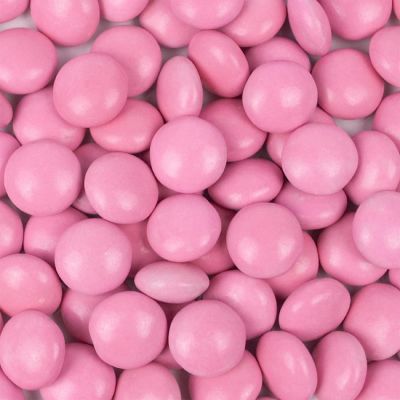 Just Candy Pink Candy Milk Chocolate Minis (1 lb, 500 Pcs) Image 1