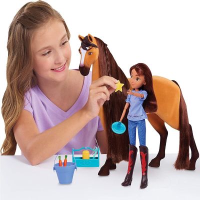 Just Play Spirit Riding Free Deluxe  Spirit Horse and Lucky Doll Set with Accessories Image 1
