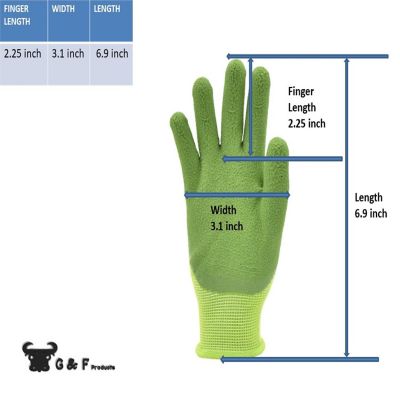 JustForKids Kids Garden Gloves Green Image 1
