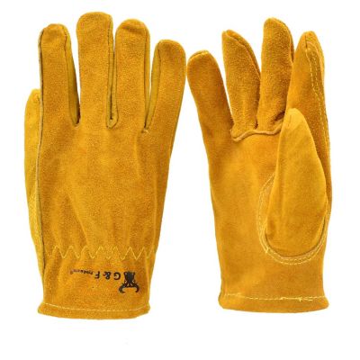 JustForKids Kids Leather Garden Gloves Medium Image 1