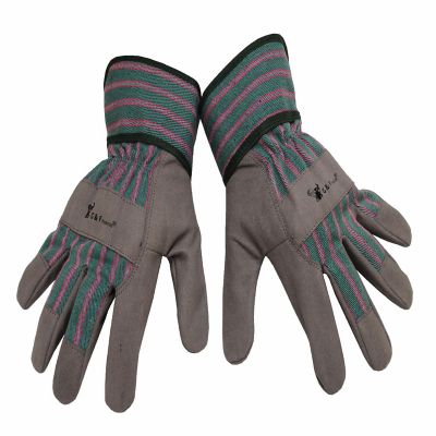 JustForKids Synthetic Leather Kids Garden and Work Gloves, Large Image 2