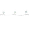 Kaemingk 40-Count Cool White Iridescent Snowball LED Christmas Lights - 19.2 ft White Wire Image 1