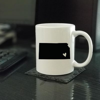 Kansas State Heart Ceramic Mug Image 1