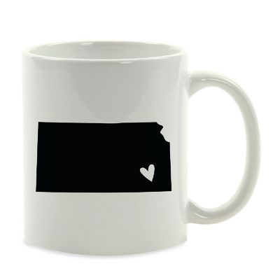 Kansas State Heart Ceramic Mug Image 2