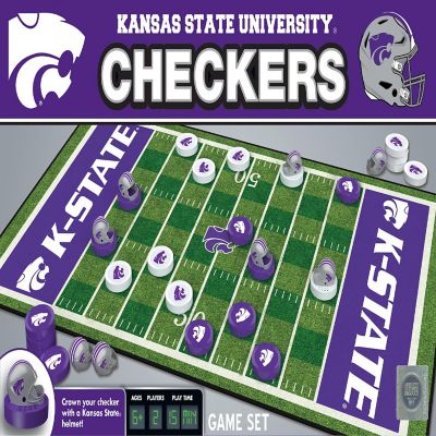 Kansas State Wildcats Checkers Board Game Image 1
