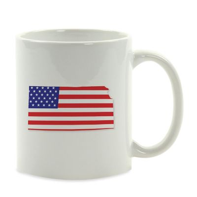 Kansas US Flag Ceramic Mug Image 2
